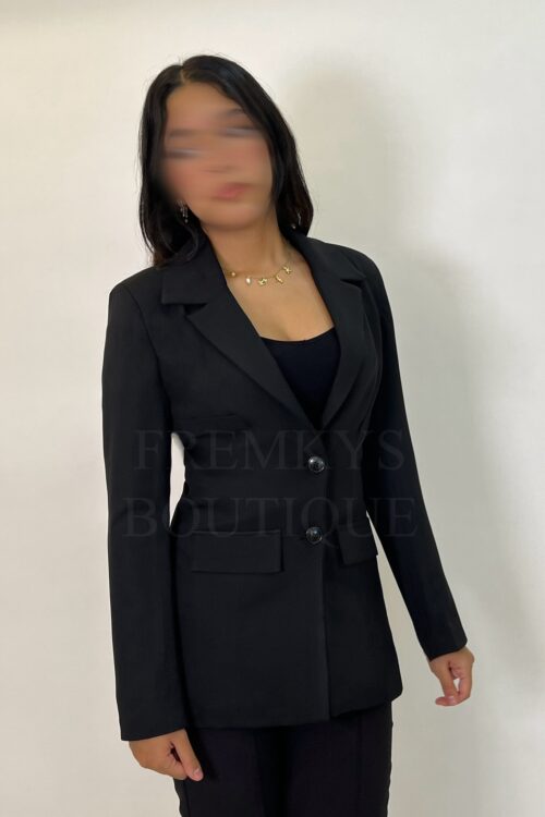 Black fitted blazer