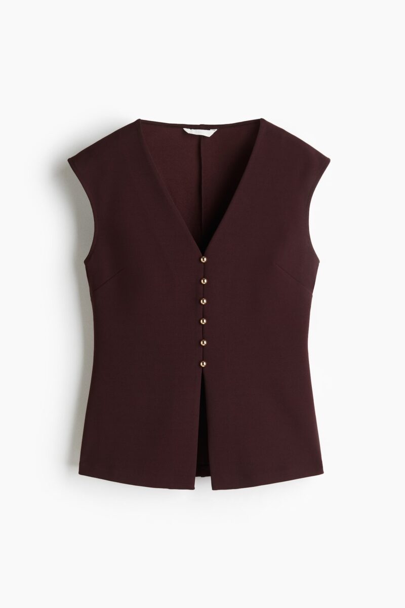 Gilet sans manche bordeaux – Image 5